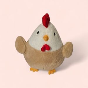Bobowa Plush Chicken Stuffed plushie like new no tags - Brown/White -